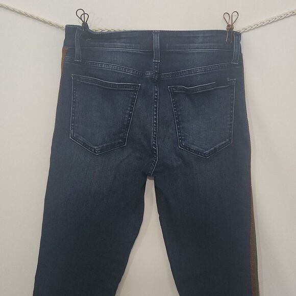 Joe's Jeans Charlie Metallic Side Stripe High Rise Sz. 28 - Picture 8 of 12
